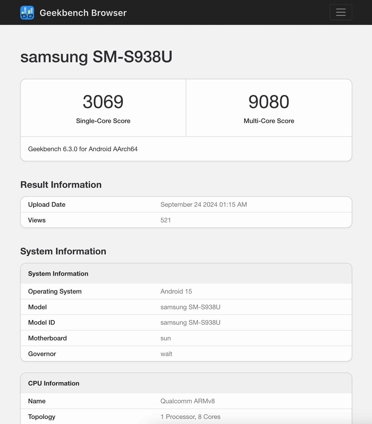 Galaxy S25 Ultra протестировали в бенчмарке с процессором Snapdragon 8 Gen 4