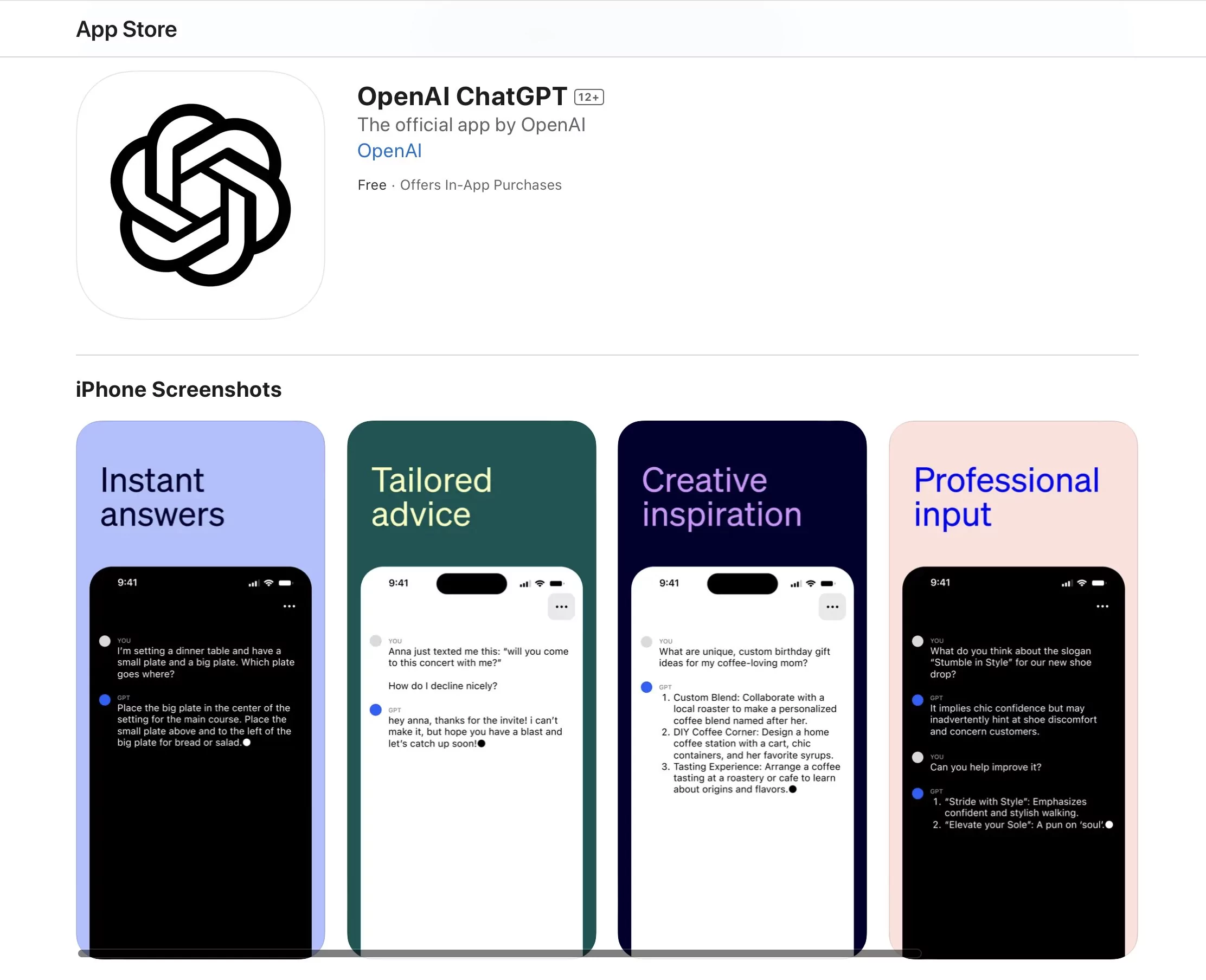 ChatGPT для iOS: вышло официальное приложение с эксклюзивной функцией