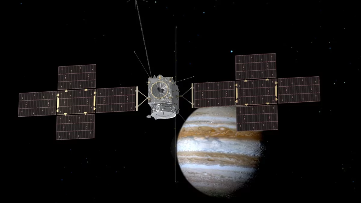 Им удалось: зонд JUICE смог раскрыть огромную антенну для изучения спутников Юпитера
