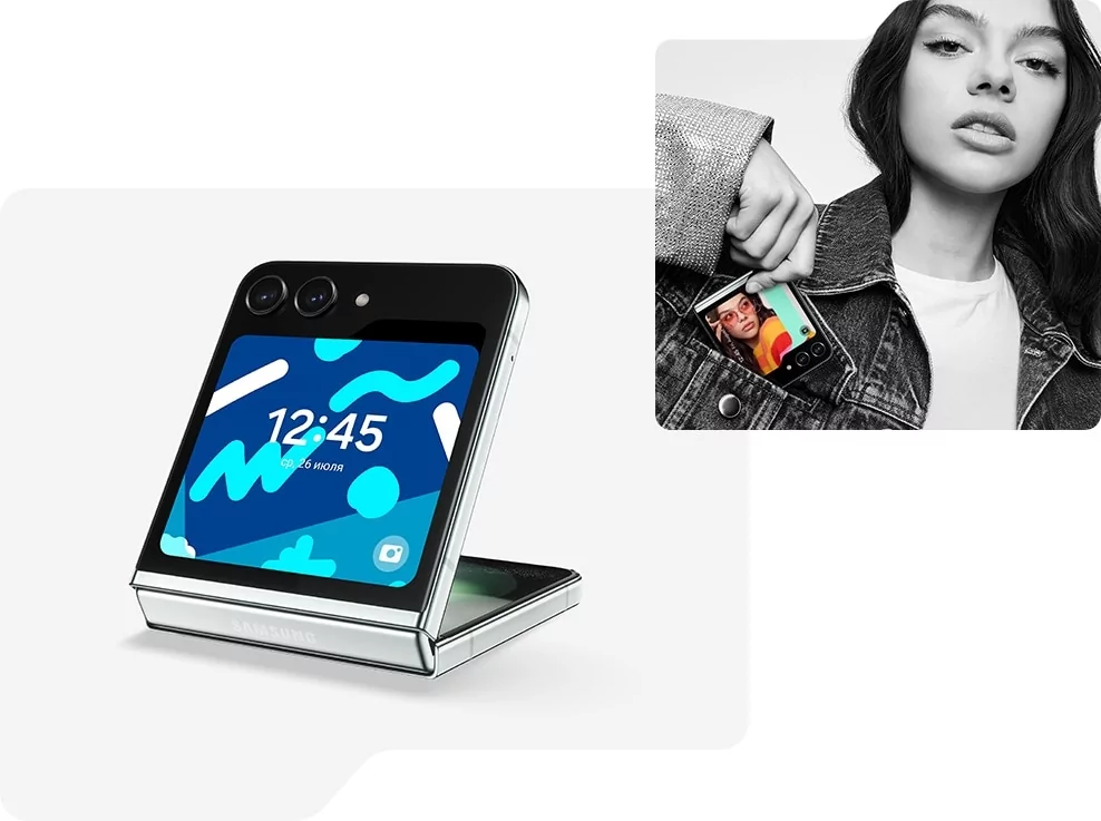 Samsung выпустила раскладушку Galaxy Z Flip5: миниатюрная, но очень мощная. Только посмотрите