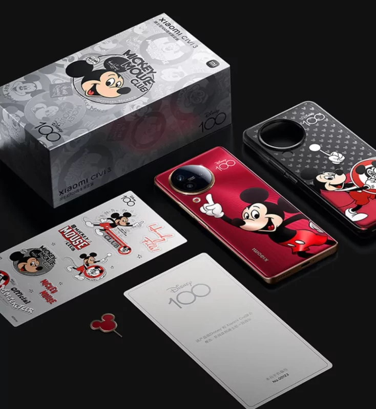 Xiaomi выпустила смартфон в честь 100-летия Disney — с огромным Микки Маусом и наклейками