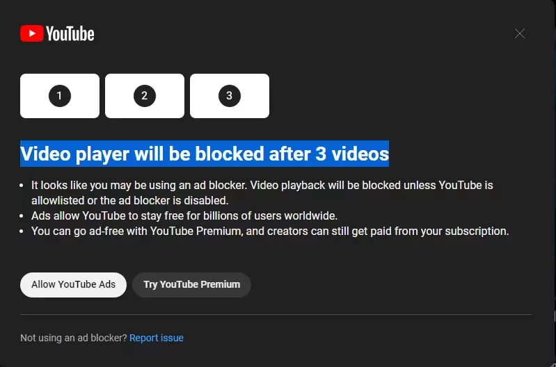 YouTube отключит плеер пользователям с блокировщиком рекламы: как это будет работать